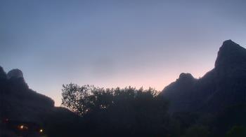 Weather camera view of Zion Canyon Village.